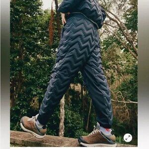 FREE PEOPLE Gettin Lost Packable Quilted Pants NWT Small Black $268